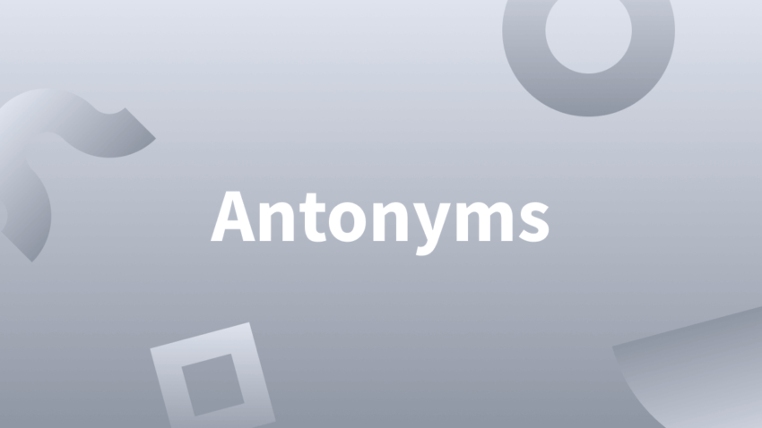 Antonyms