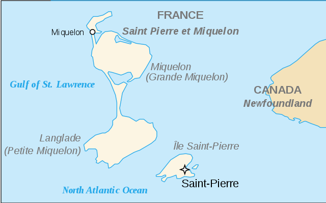 Map Saint Pierre et Miquelon